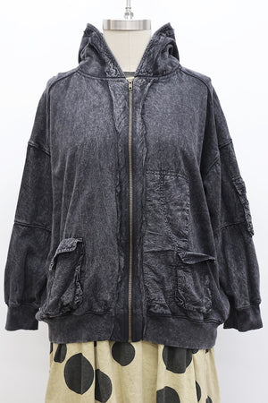 BOMBER JACKET - FADED BLACK