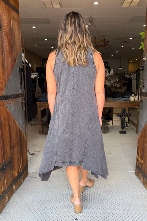 LONG BALLET SLIP - FADED BLACK