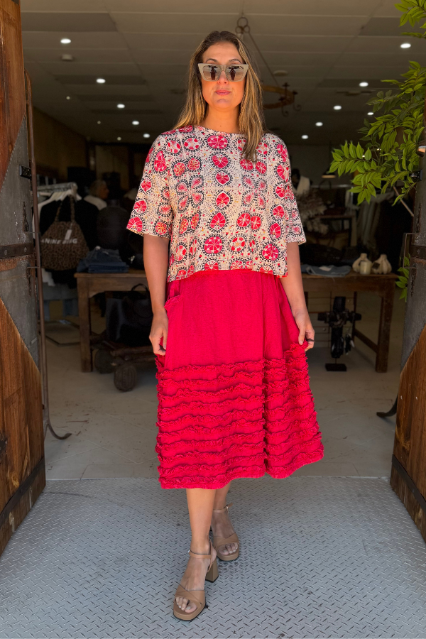 OOH LA LA SKIRT - MAGENTA