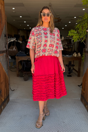 CROP T-SHIRT SHORT SLEEVE - UZBEK