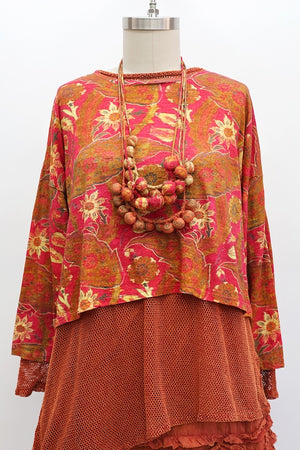 CROP T-SHIRT LONG SLEEVE - SULTAN