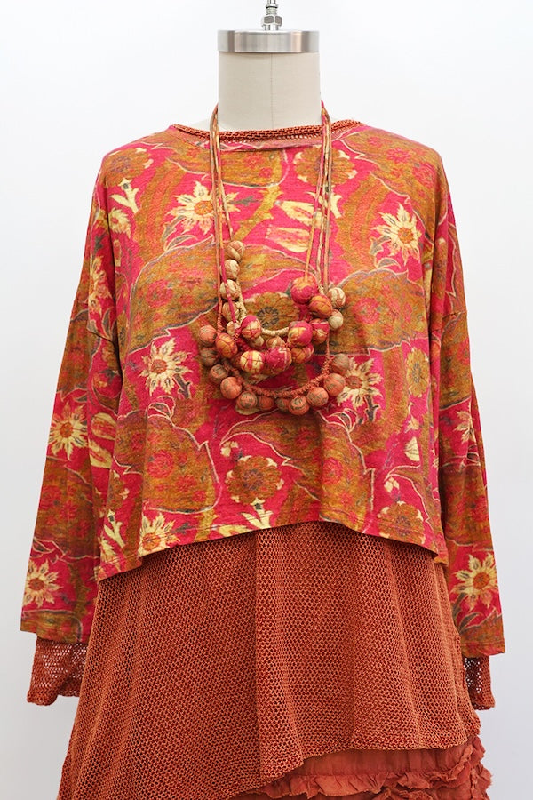 CROP T-SHIRT LONG SLEEVE - SULTAN