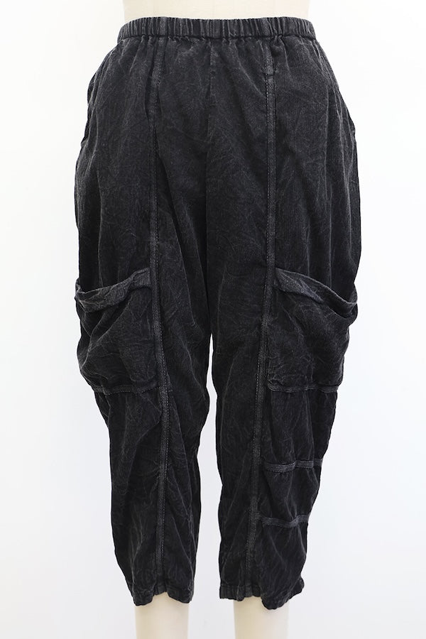 SEAMED JOGGERS - FADED BLACK