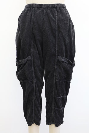 SEAMED JOGGERS - FADED BLACK
