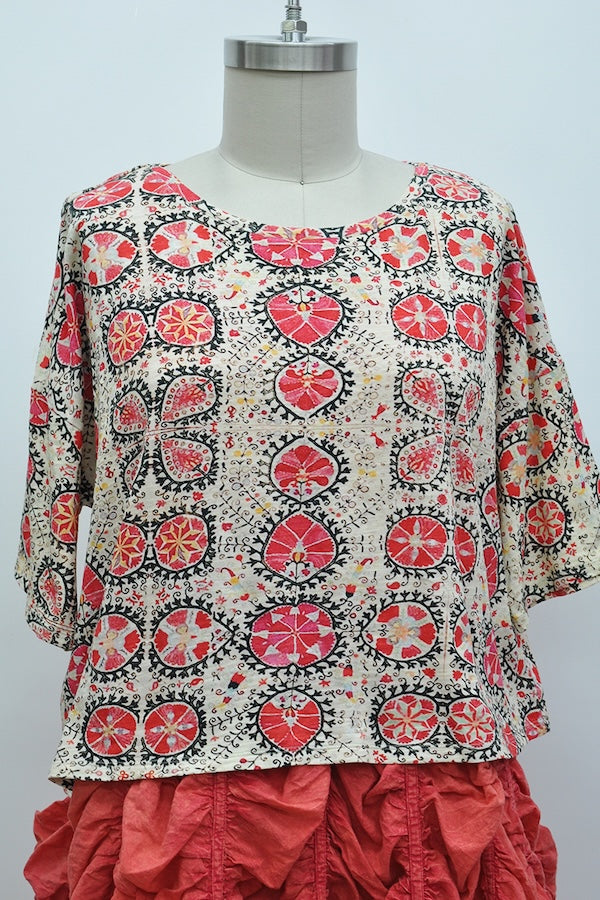 CROP T-SHIRT SHORT SLEEVE - UZBEK