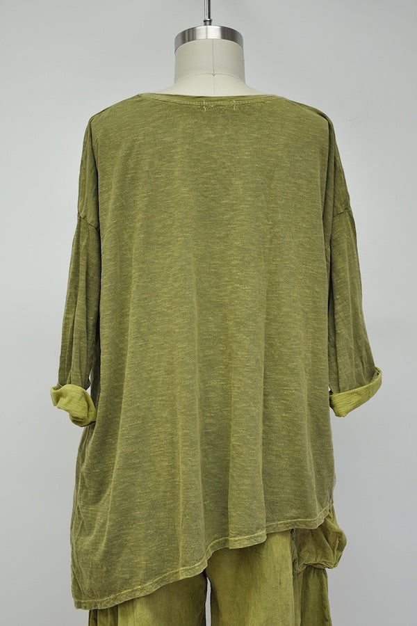 BORDER BIRD LONG SLEEVE - AVOCADO