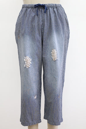 DISTRESSED JEANS - NARROW STRIPE