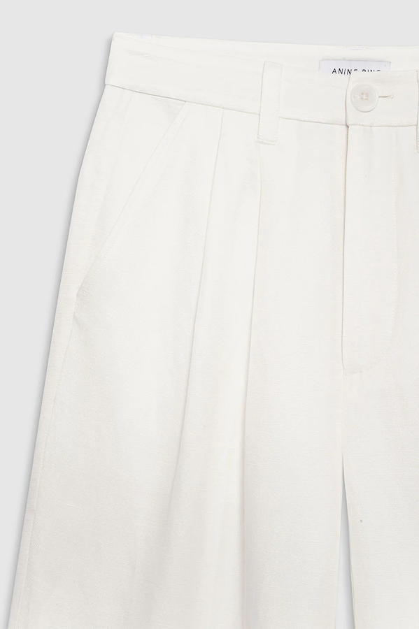 CARRIE PANT - WHITE LINEN BRAND