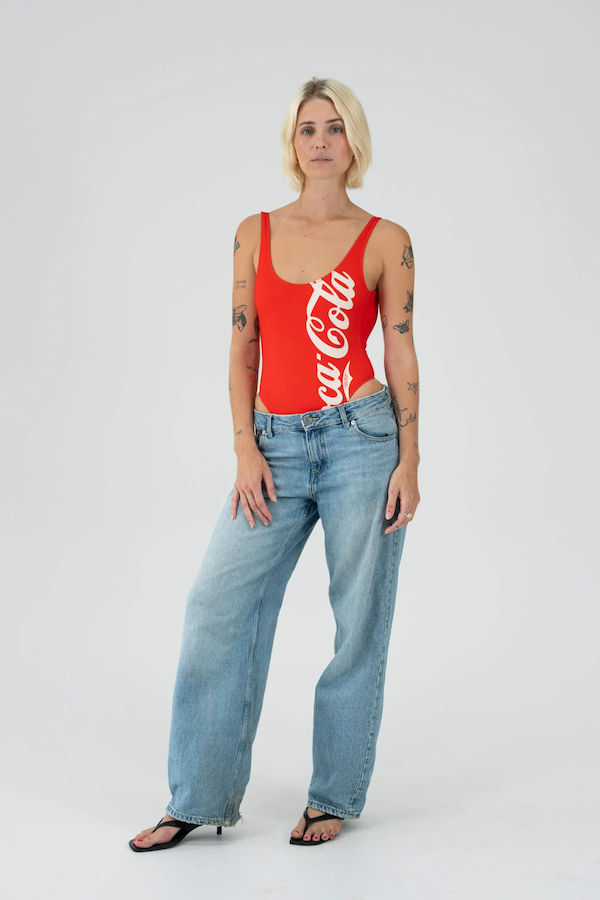 CLASSIC COKE HIGH CUT BODYSUIT