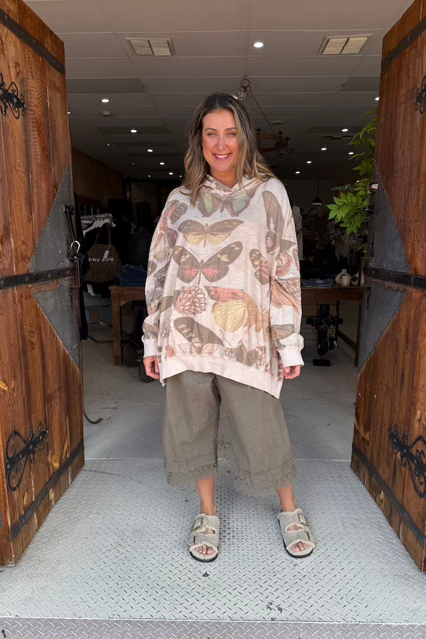 BODE SWEATSHIRT - OAT FADED BUTTERFLY