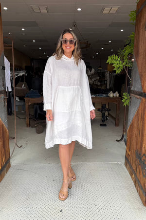 LONG BODE HOODIE - LINEN