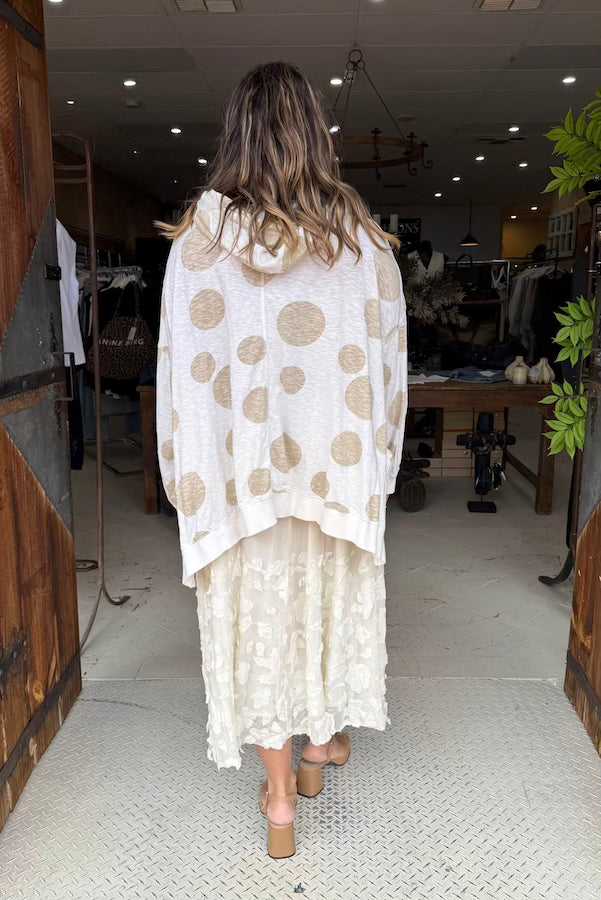 BODE SWEATSHIRT - WHITE POLKA DOT