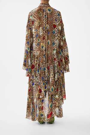 RUFFLE HIGH LOW DRESS - Nazar Nirvana