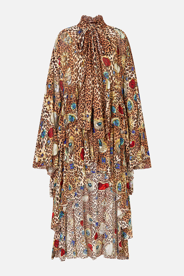 RUFFLE HIGH LOW DRESS - Nazar Nirvana