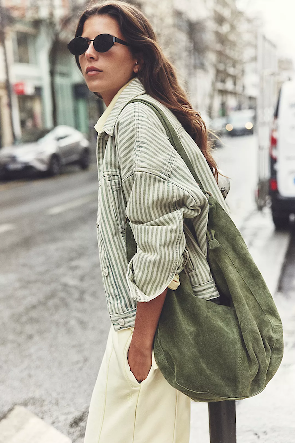 ROMA SEUDE TOTE - OLIVE MOSS