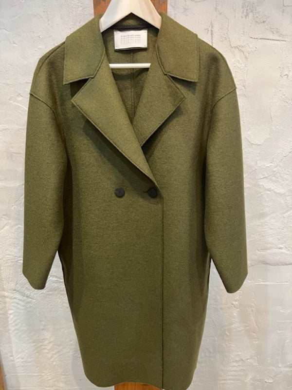 H&m green deals wool coat