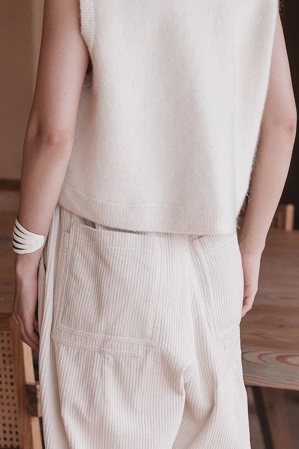 CRYSTA PANTS - ECRU