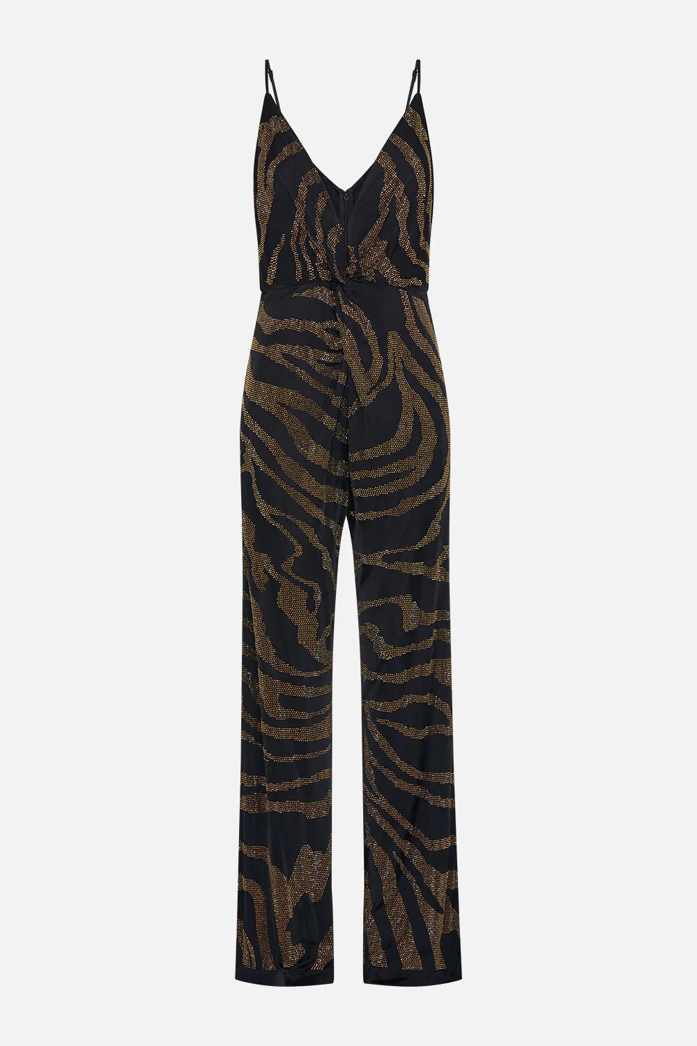 TWIST FRONT JERSEY JUMPSUIT - TAME MY TIGER