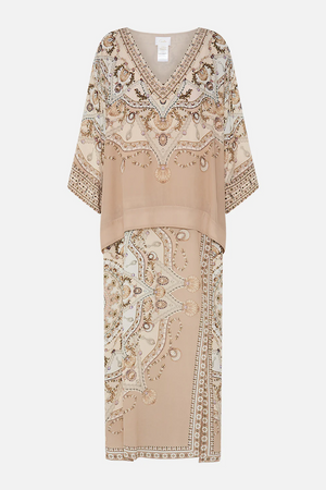OVERLAY KAFTAN WITH SPLIT FRONT