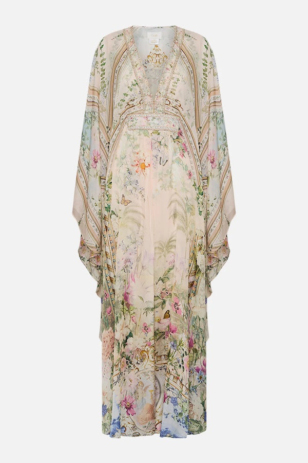 LONG KAFTAN WITH WAIST DETAIL