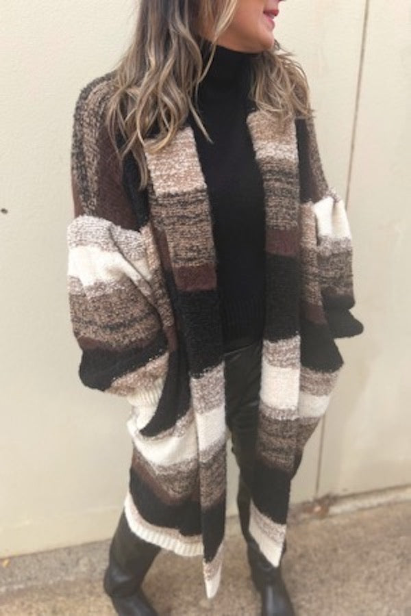 MESH KNIT BALLOON SLEEVE