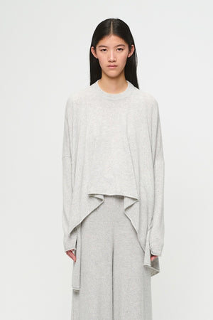 TIERRA KNITTED TOP - CLOUDY GRAY