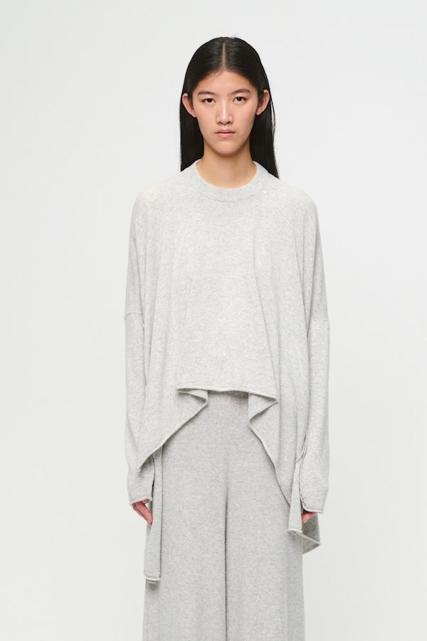 TIERRA KNITTED TOP - CLOUDY GRAY