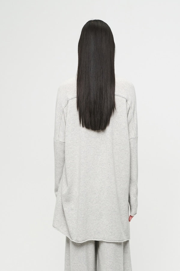 TIERRA KNITTED TOP - CLOUDY GRAY