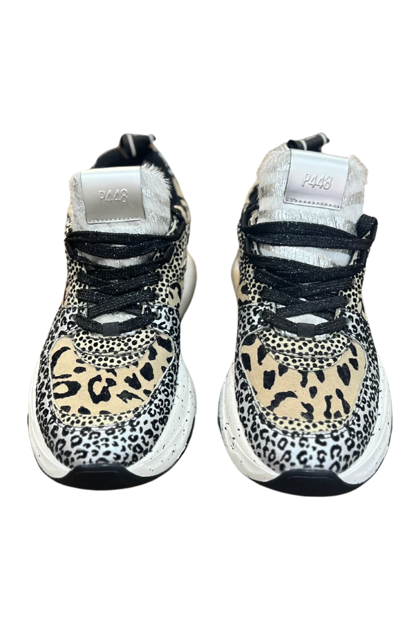 LUKE LEOFLO FUR LEATHER SNEAKERS