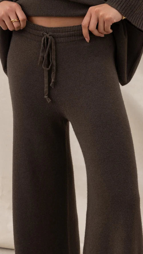 MICHA TROUSERS - DARK ESPRESSO