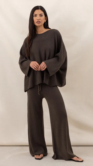 MICHA TROUSERS - DARK ESPRESSO