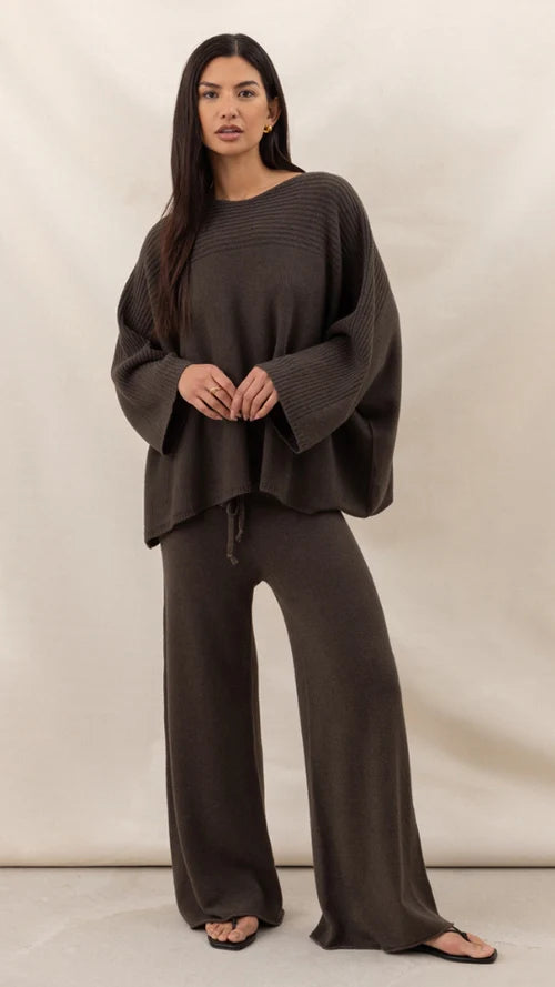 MICHA TROUSERS - DARK ESPRESSO