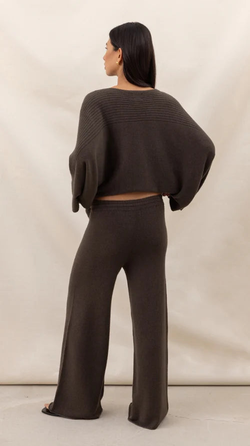 MICHA TROUSERS - DARK ESPRESSO