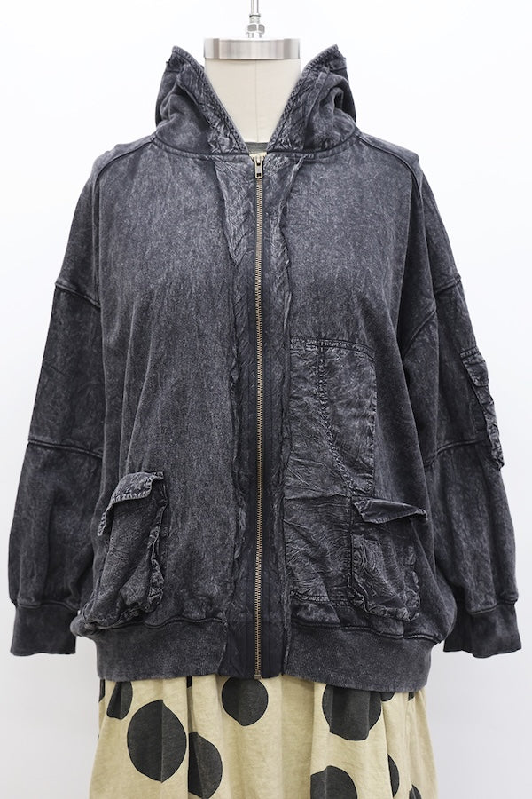 BOMBER JACKET - FADED BLACK