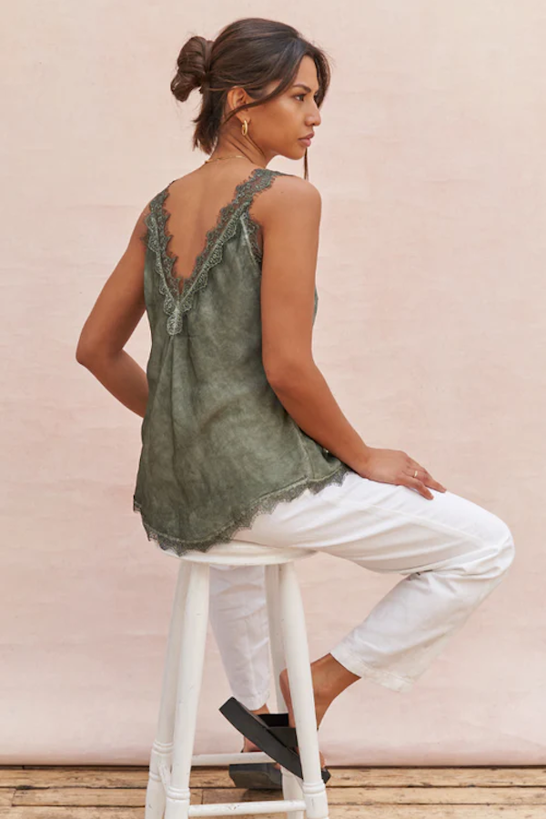 SOLANGE CAMISOLE - KHAKI