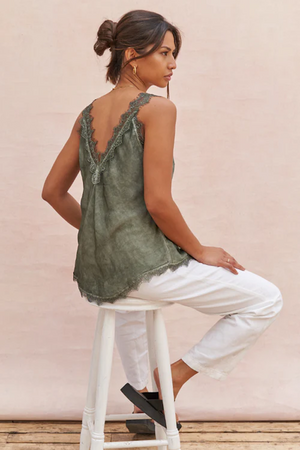 SOLANGE CAMISOLE - KHAKI