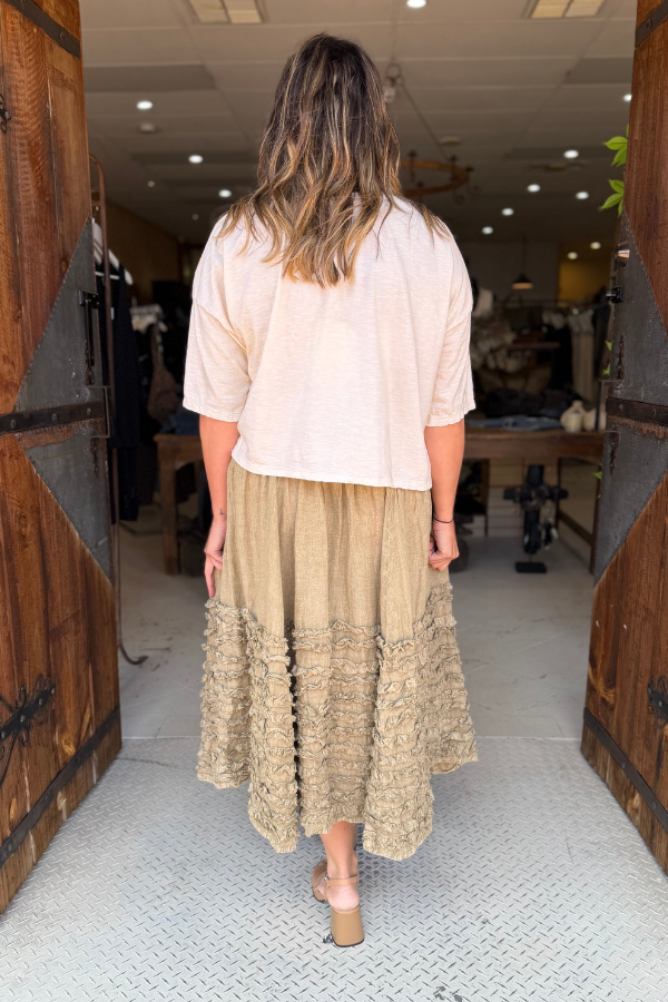 OOH LA LA SKIRT - LIGHT UMBER