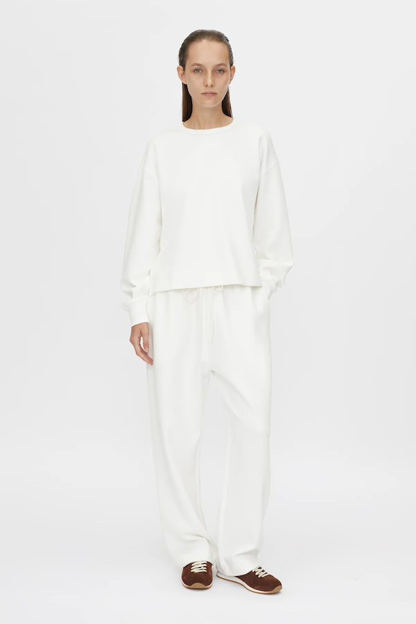 THEA LOUNGE PANT - SOFT WHITE