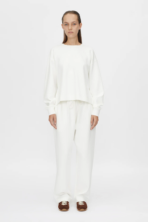 THEA LOUNGE SWEATER - SOFT WHITE