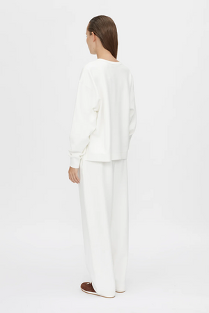 THEA LOUNGE SWEATER - SOFT WHITE