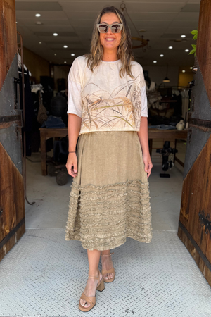 CROP GRASSHOPPER T-SHIRT SHORT SLEEVE