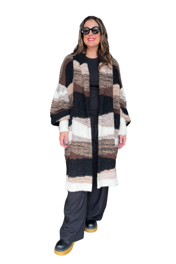 MESH KNIT BALLOON SLEEVE