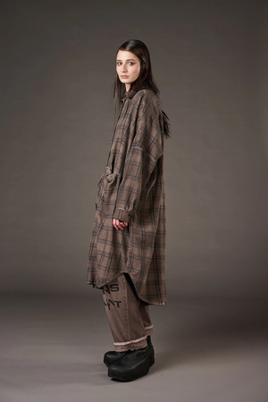 FIGHT SHIRT DRESS - TRUFFLE OLD DYE
