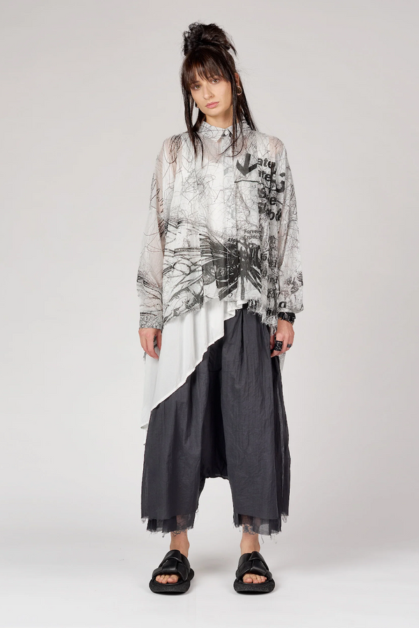ARTA SHIRT - WHITE ALL OVER PRINT