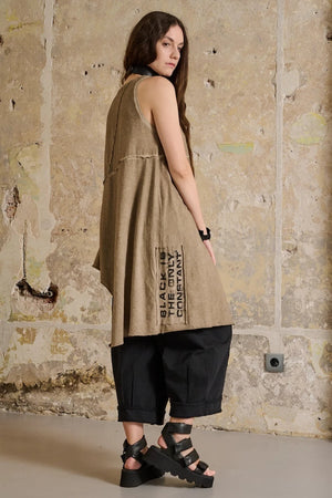 MIAMA TUNIC - BEIGE OLD DYE