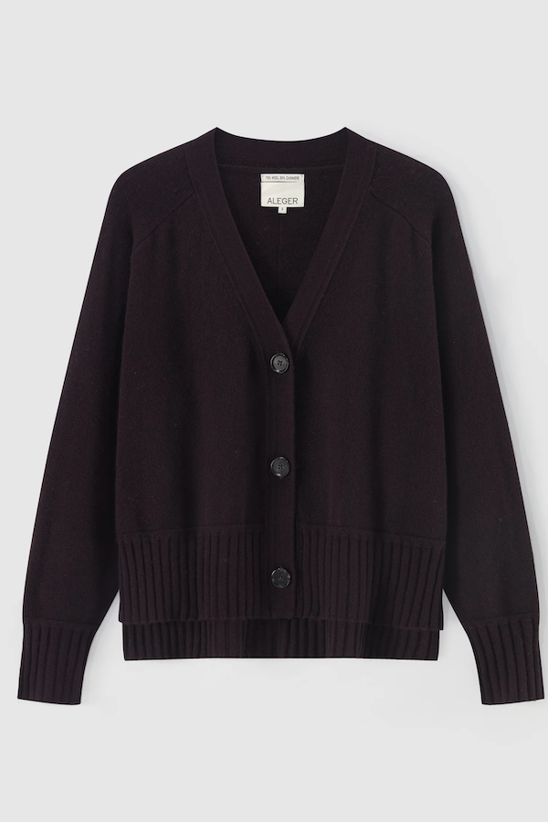 MOST FAVORITE CARDI - EGGPLANT