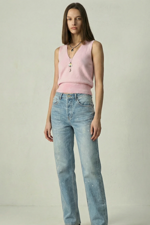 CASHMERE CLASSIC TANK - PEARL PINK