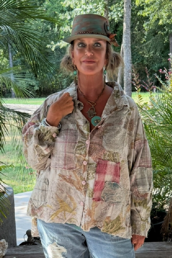 ENCHANTED FIELDS TOP - ASH