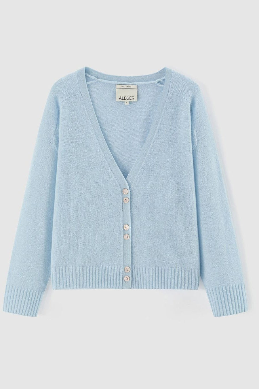FEATHERWEIGHT CASHMERE CARDI - WHISPER BLUE