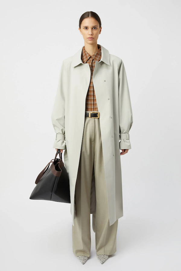 DIA CAR COAT - OYSTER